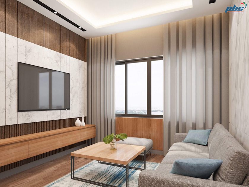 Không gian sang trọng và hiện đại được thể hiện qua décor ấn tượng